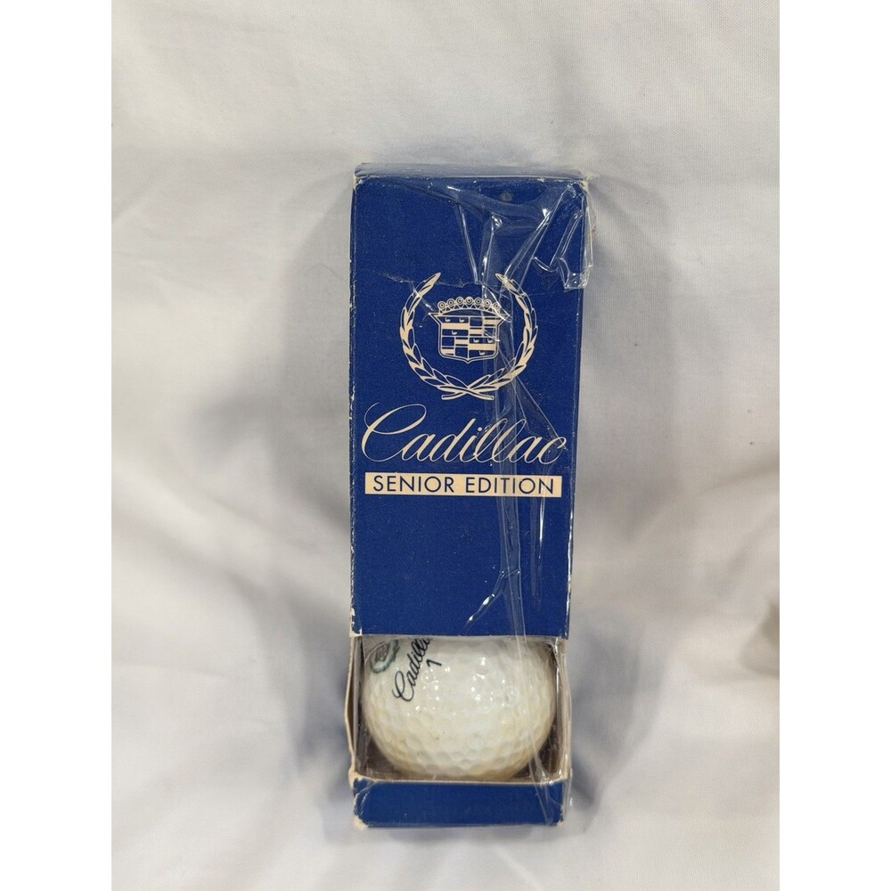 Vintage Cadillac Senior Edition Golf Ball Original Box Automobile Collectible